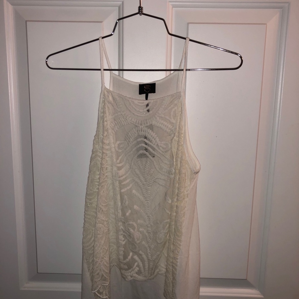 Nwt 12 Heart lace tank top small
